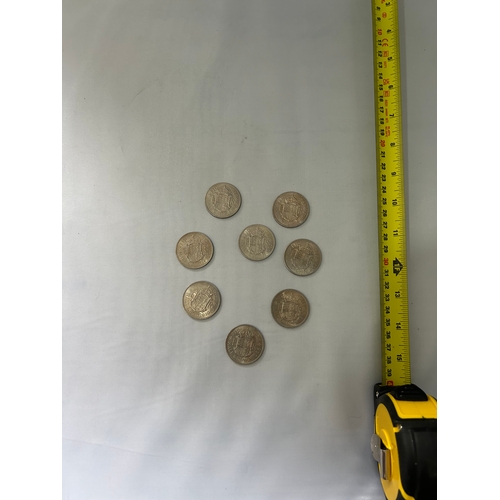 356 - 8x Half Crown Coins