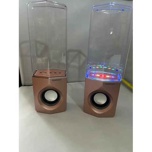 358 - Goodmans wireless water speakers - tested and working NO CABLES INCLUDED