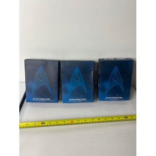 106 - 3x Star Trek Starship EagleMoss Figures