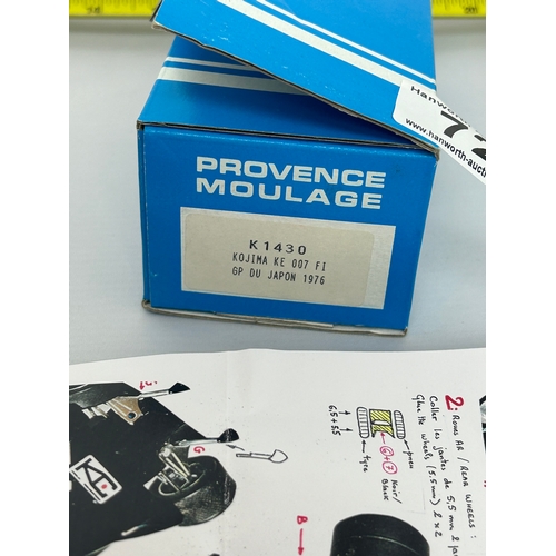 72 - Provence Moulage Scale Model Kit - Kojima KE 007 F1, GP Du Japon 1976