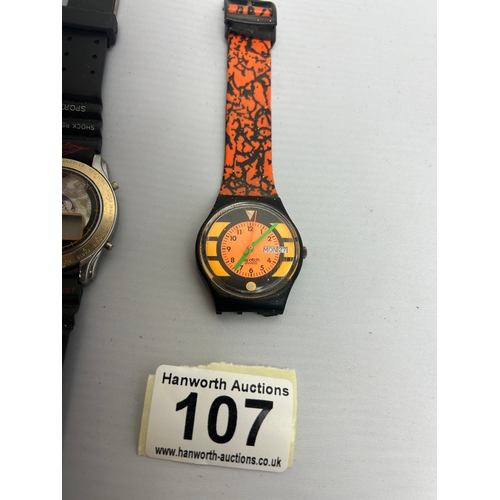 107 - 2 watches - SPARES OR REPAIRS