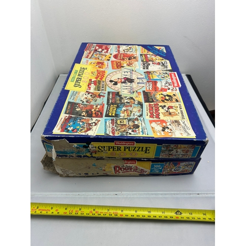 54 - 2 Vintage Disney Puzzles - COMPLETE. Boxes damaged