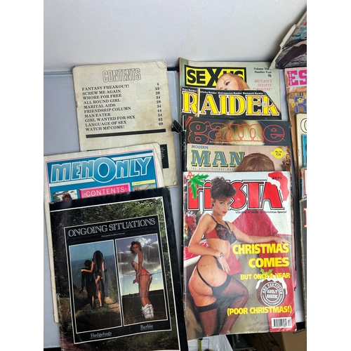 62 - Large quantity of Adult Magazines - FIESTA, Raider, Parade, Rustler, Escort etc