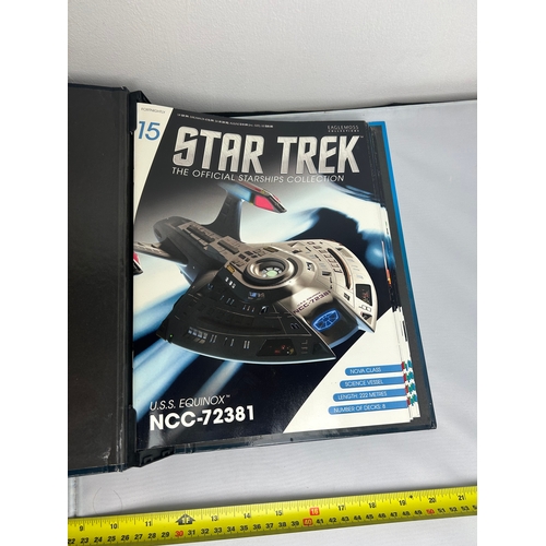 65 - Star Trek magazines in binder - issues 15-30