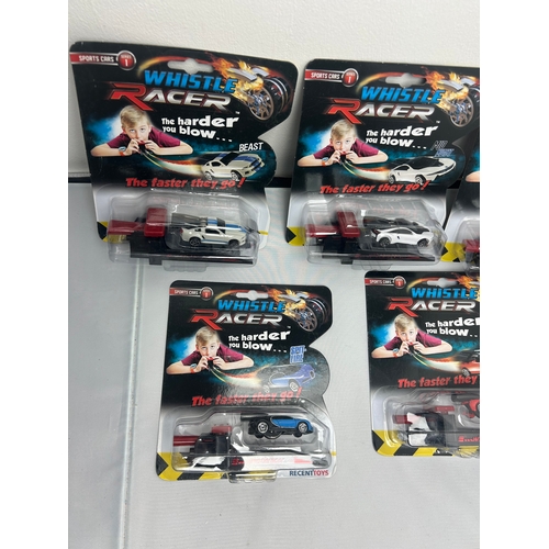 88 - 5x Whistle Racer Cars