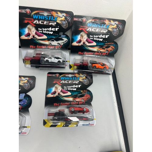 88 - 5x Whistle Racer Cars