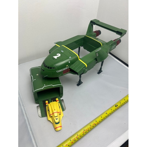 91 - Large Thunderbirds no.2 Toy, makes sounds and spring action features (SEE PHOTOS)