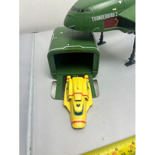 91 - Large Thunderbirds no.2 Toy, makes sounds and spring action features (SEE PHOTOS)