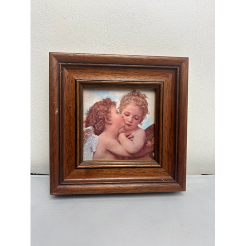 96 - Framed Photo “Cupids Kiss” by E.M Munier