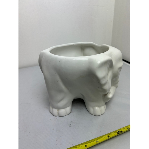 198 - Ceramic Elephant Planter