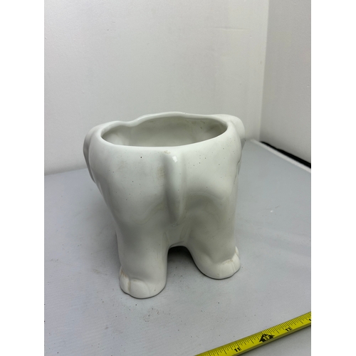 198 - Ceramic Elephant Planter