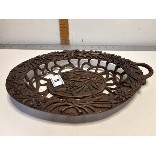 8 - Carved wooden bowl