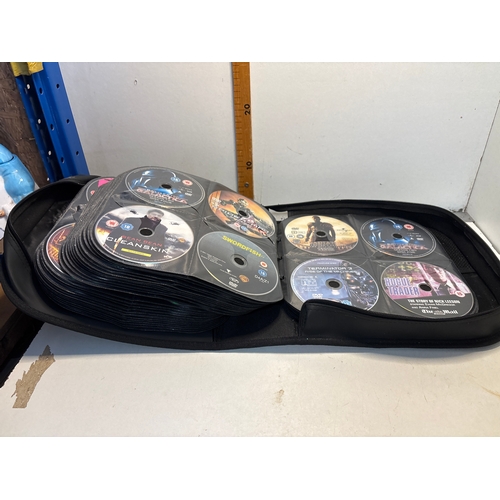 402 - Over 200 dvds in carry case