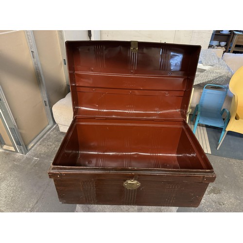 9 - Vintage Metal Trunk