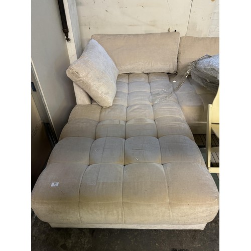 13 - Large Left hand corner sofa, Across the back: 325cm 
Chaise end: 204cm