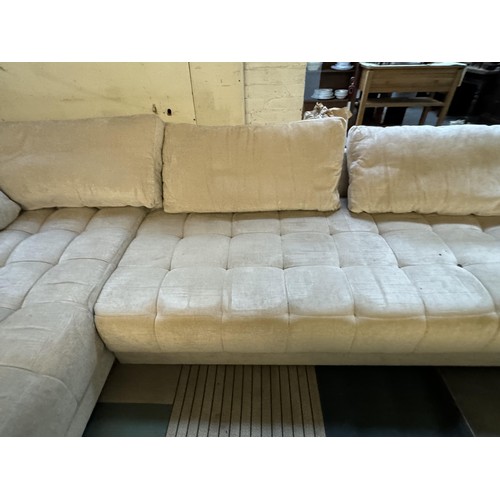 13 - Large Left hand corner sofa, Across the back: 325cm 
Chaise end: 204cm