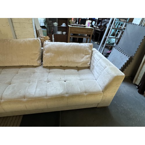 13 - Large Left hand corner sofa, Across the back: 325cm 
Chaise end: 204cm