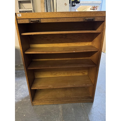 24 - Vintage Tambour Cabinet