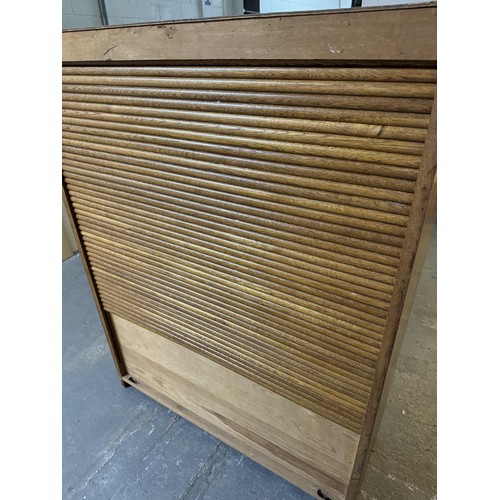 24 - Vintage Tambour Cabinet