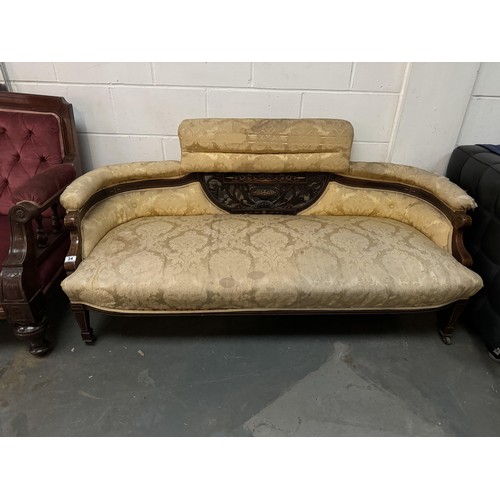 34 - Vintage Curved Back Sofa (AF)