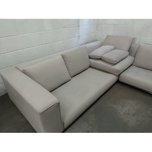 37 - Large Corner Sofa (missing cushions)