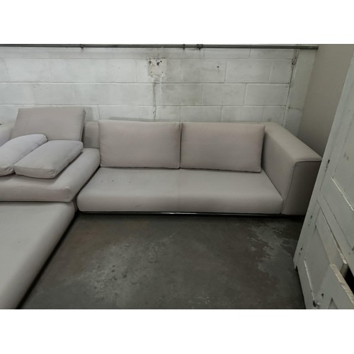 37 - Large Corner Sofa (missing cushions)