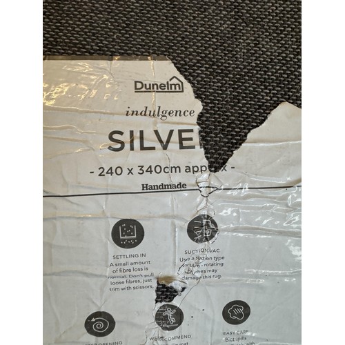 41 - Dunelm Silver Rug 240cm x 340cm