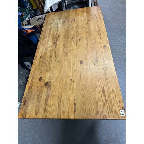 140 - Wooden Dining Table, 6 Person