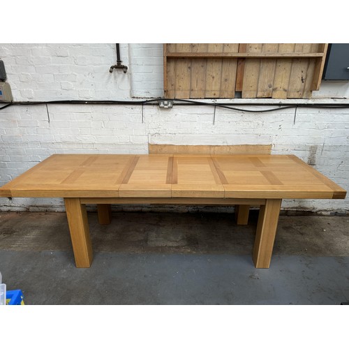 258 - Oak Extending Dining Table