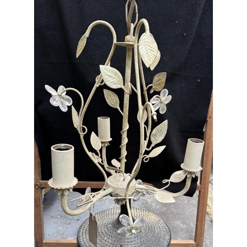 286 - Metal 3 arm Small Chandelier