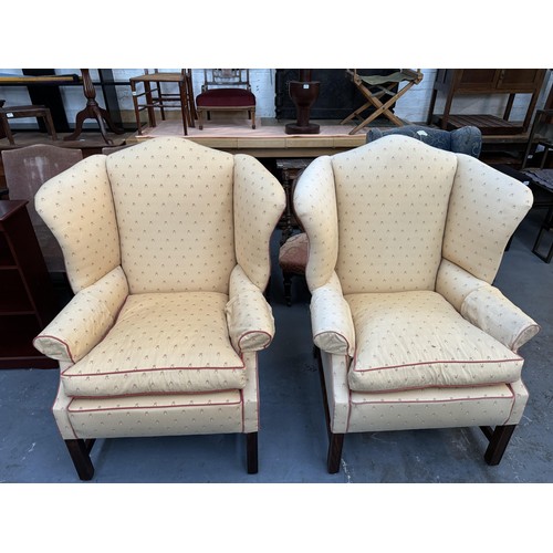 321 - Pair of Wingback Armchairs