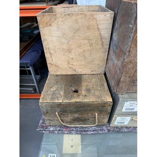 339 - Qty of Vintage Wooden Crates/Boxes