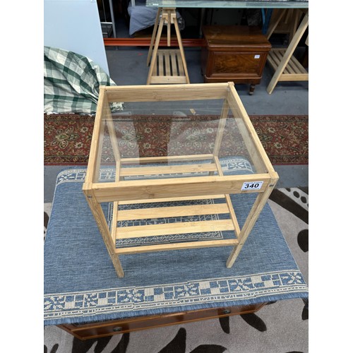 340 - Small Side Table with Glass top