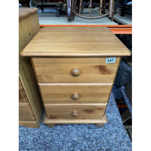 347 - Pine bedside Drawers