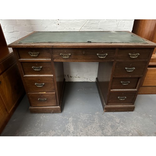 626 - Vintage Pedestal Desk