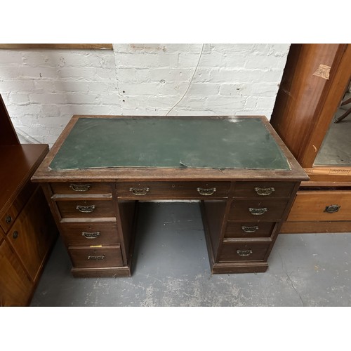 626 - Vintage Pedestal Desk