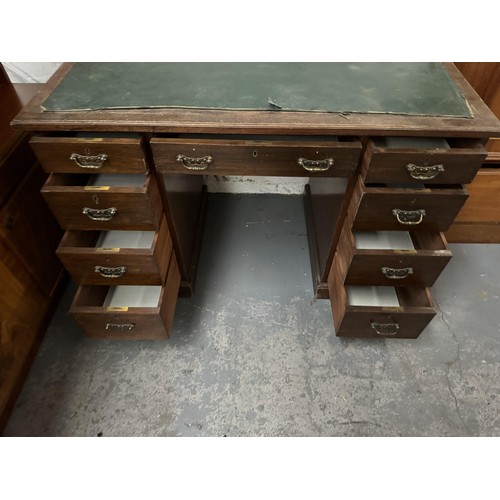 626 - Vintage Pedestal Desk