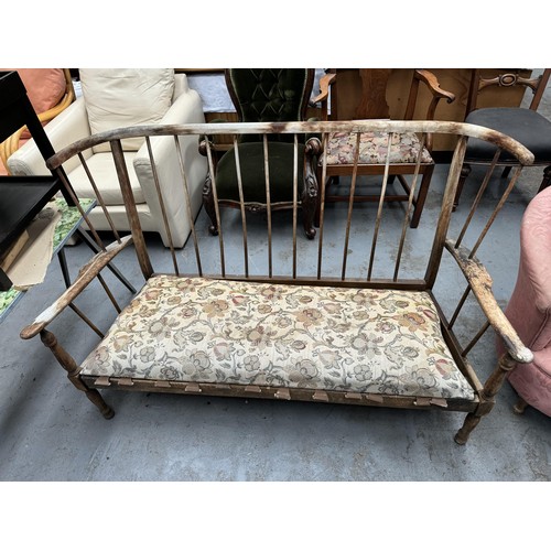 633 - Antique Spindle Back Sofa