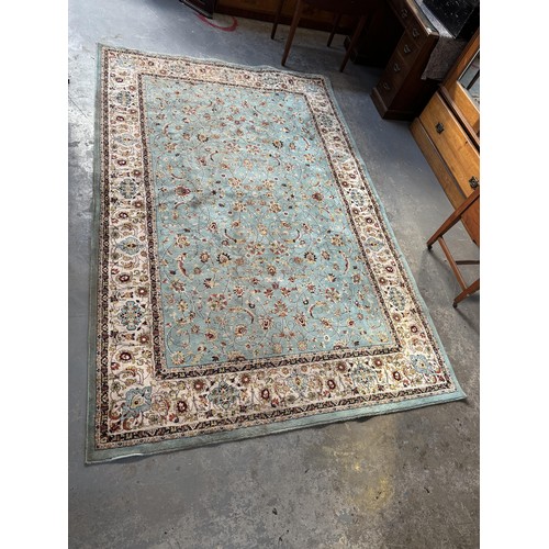 671 - Large floor Rug, Green, 292cm x 194cm