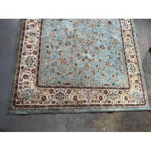 671 - Large floor Rug, Green, 292cm x 194cm