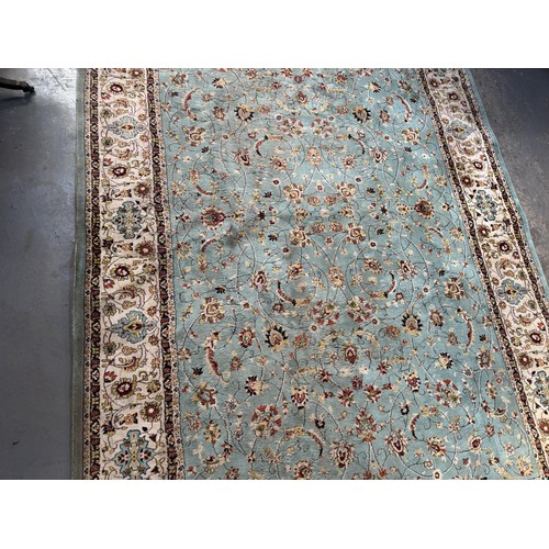 671 - Large floor Rug, Green, 292cm x 194cm