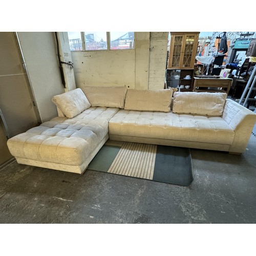 6 - Large Left hand corner sofa, Across the back: 325cm 
Chaise end: 204cm