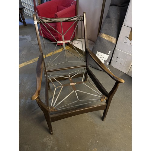 33 - Antique Armchair Frame