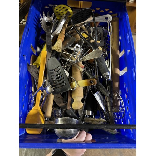 40 - Qty of Kitchen Utensils (crate not included)