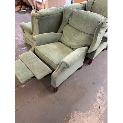 1 - 3 Seater Sofa and 2 Manual Reclining Armchairs