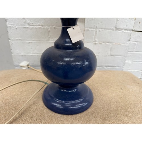 13 - Blue Table Lamp with Shade