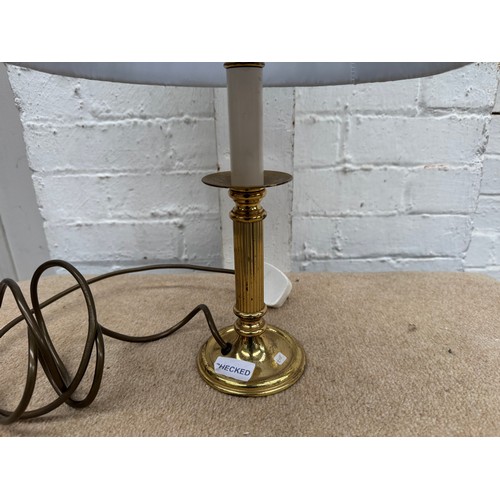 27 - Brass Table Lamp with Shade