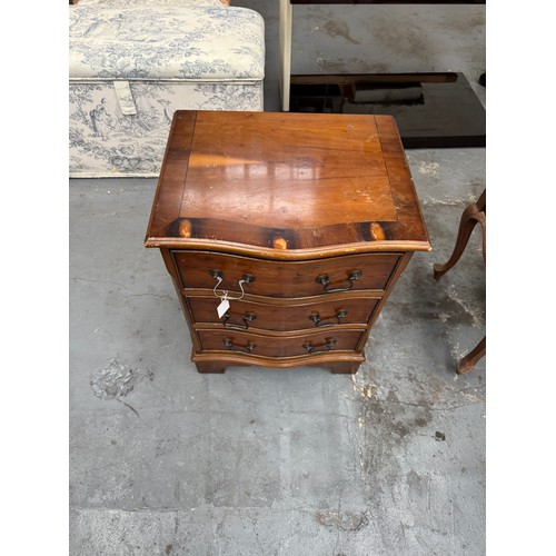 41 - Vintage Bow Front Bedside Drawers