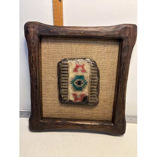 21 - Wooden framed picture