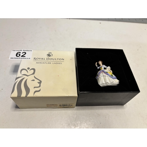 62 - Boxed Royal Doulton miniature Ladies